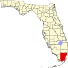 Localização do Condado de Miami-Dade