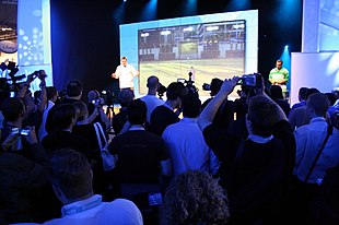Demo in live di Fifa 08 per Playstation 3 all'EA Press Conference