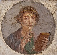 Fresque de Pompéi, dite « de Sappho »