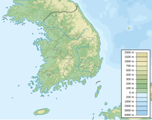 Синій дім. Карта розташування: Республіка Корея