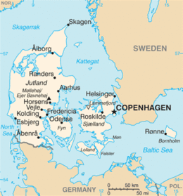 Danimarca - Mappa