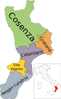 Provincies van Calabrië.