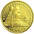 Moneta d'oro da 100 litas emessa nel 2000
