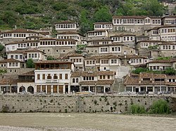 Beratin ottomaaniaikaisia taloja Magdalamin kaupunginosasta.