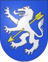 D'azzurro, al lupo d'argento ferito d'oro (Wolfenschiessen, Svizzera)