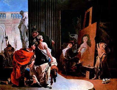 Alexandre le Grand et Campaspe à l'atelier d'Apelle (vers 1725-1726), Musée des beaux-arts de Montréal.