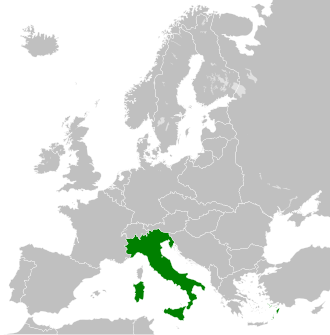 Lokacija Italije