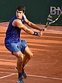 Carlos Alcaraz na Roland Garrosu 2021.