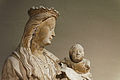 La Vierge à l'Enfant exposée au musée national du Moyen Âge à Paris.