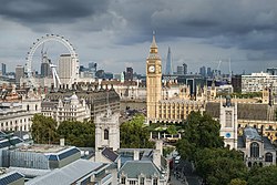 Westminsterský palác a Londýnské oko