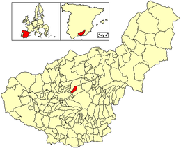 Beas de Granada – Mappa