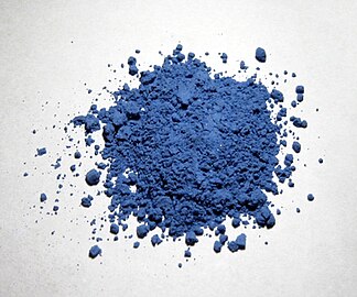 Pigmen alami biru laut yang dibuat dari lazuardi
