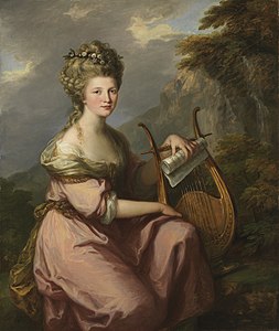 Sarah Harrop (Mme Bates) en muse (1780-1781), musée d'Art de l'université de Princeton.