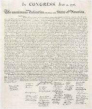Declaração de Independência dos Estados Unidos