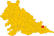 Localització de Borgofranco sul Po a la província de Màntua