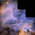 N 180B, o NGC 2122, una nebulosa diffusa in cui si evidenziano dei globuli di Bok.