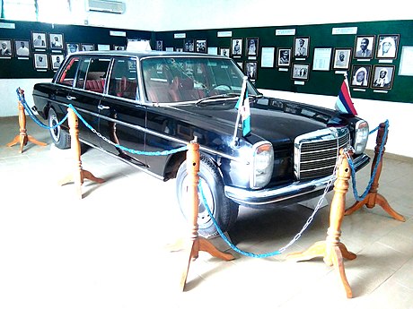 The Mercedes Benz saloon car in which General Murtala Ramat Mohammed was assassinated on 13 February 1976. Photographer: Olusola David, Ayibiowu