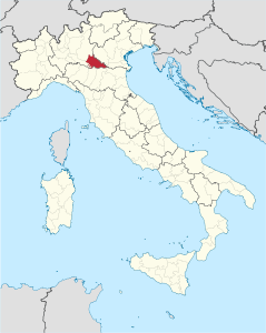 Provinsa de Mantova – Localizzazione