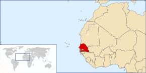 Lokaasje fan Senegal