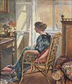 Jan Čejka – Dívka sedící u otevřeného prosluněného okna