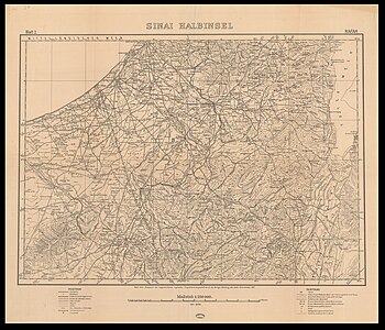 Deutsch: Küstenstreifen am Mittelmeer bei Rafah mit alten Namen und Beschreibung des damaligen Kulturlandes old map of Rafah (1917)