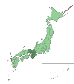 La région du Kansai, au Japon