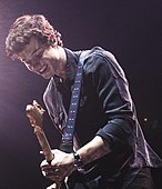 Shawn Mendes performing at a concert