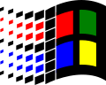 The third logo, introduced with Windows 3.1.