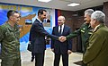 Šojgu, Putin a syrský prezident Asad během ruské intervence v Sýrii na podporu Asadova režimu, 2020