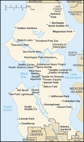 1977-現在の位置（シアトル内）