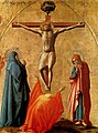 "Crucifixion" by Masaccio, exposed at Capodimonte Museum