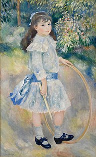 Girl with a Hoop, Auguste Renoir 1885, by Alvesgaspar