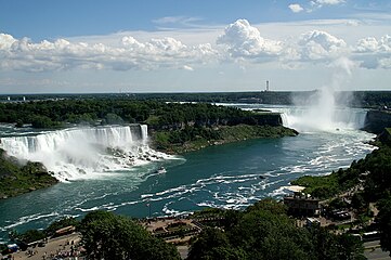 Wodospady Niagara w północno-zachodniej części stanu Nowy Jork