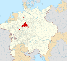 Langraviato d'Assia-Kassel - Localizzazione