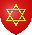 Di rosso, a due triangoli vuoti d'oro, intrecciati in forma di stella (stemma della famiglia Bonchamps)