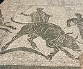 Two attendants lead a bull to sacrifice, Caserma dei Vigili