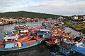 Fishing boats in Phú Quốc, where the most prized fish sauce is made