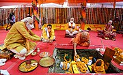 PM Modi performing Bhoomi Pujan at Ram Mandir, Ayodhya (5 August 2020)