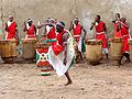 Traditional Burundian drummers