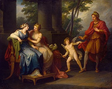 Vénus persuadant Hélène d'aimer Pâris (1790), Saint-Pétersbourg, musée de l'Ermitage.