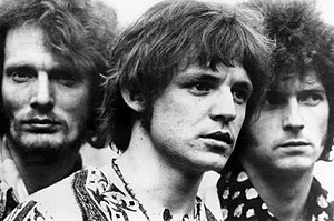 Cream у 1967 році. Зліва направо: Джинджер Бейкер, Джек Брюс та Ерік Клептон.