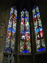 Vitraux du chœur de l'église Saint-Martin,(Maréchal, 1879-1880) Metz (Moselle)
