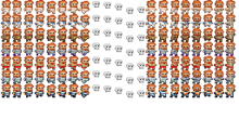 Un singolo sprite di Pixel Dungeon realizzato con 147 sotto-immagini