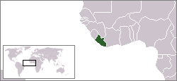 Woneem liggt Republiek Liberia