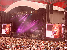 The Enemy live at Wembley Stadium in July 2009
