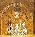 Св. Вакх в орнаментальній рамі. Монастир Дафні, мозаїка 12 ст.