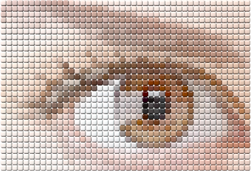 POV‑Ray Mosaic rendering