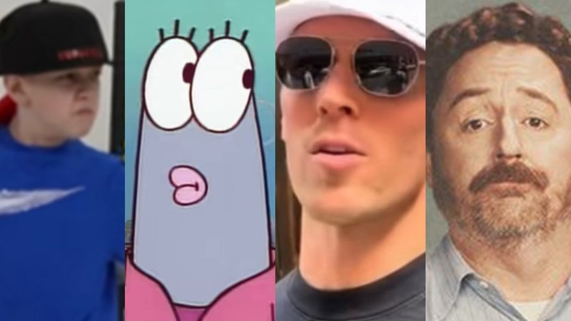 Weekly Meme Roundup depicting examples of Eggs After 11, Real Estate Fish Edits, Blue Shirt Sturdy Kid and Carl's A Mess memes.