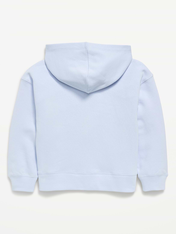 Logo-Graphic Zip Hoodie for Girls