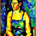 AI Generated Image in style of Portrait in the style of Paul Cézanne